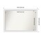 Blanco White Non-Beveled Custom Framed Bathroom Vanity Wall Mirror